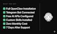 set up openclaw ai agent on your system with telegram