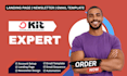 setup convertkit email template kit newsletter kit landing page design