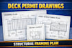 design deck permit drawing and structural framing plan for ca city approval