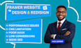 framer website design framer developer fix framer landing page development