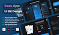 design professional saas application UI UX design in figma