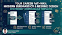 design professional resume and europass CV with customize