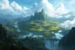 design amazing fantasy landscape