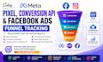 setup meta pixel, conversion API and facebook ads conversion API funnel tracking
