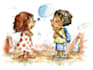 illustrate professional whimsical children book artwork