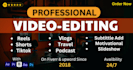 do documentary style and youtube video editing for your channel