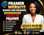redesign revamp framer website fix domain issue blog website migrate wordpress