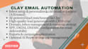 create b2b lead generation and cold email automation using clay