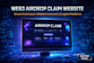 build web3 airdrop claim website with smart contract integration, wallet connect