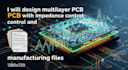 design multilayer pcb with impedance control and manufacturing files