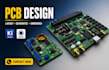 design pcb, pcb layout, schematic, multilayer pcb, circuit design, kicad, esp32
