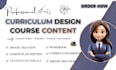create online course content, lesson plan, ebooks, course curriculum