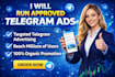run approved telegram ads