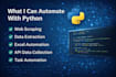 do python automation, scripting and web scraping