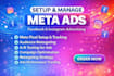 setup facebook ads,meta ads advertising marketing  campaign