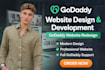 do godaddy website design, website development godaddy, godaddy website redesign