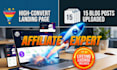 build a high converting divi 5 wordpress landing page and upload affiliate posts