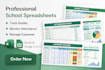 create school spreadsheet, grade tracker, attendance, expense tracker in excel