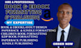publish your book to amazon KDP kindle, KDP book formattting