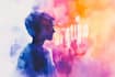 create watercolor and digital illustrations