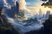 design amazing fantasy landscape