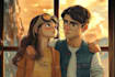 create a romantic custom couple character illustration