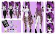 draw fursona art, furry character, and furry reference sheet