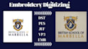 do embroidery digitizing and convert image to dst pes jef file fast