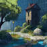 create 2d environment concept art, design, illustration