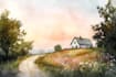 paint landscapes in watercolor
