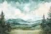 paint landscapes in watercolor