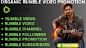 promote and grow your rumble channel