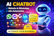 ai chatbot for website, whatsapp chatbot, n8n ai automation, chatbot development