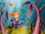 create professionally cozy bedtime children book illustration