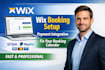 set up wix booking calendar payment integration scheduling system website