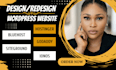 build wordpress website on bluehost, hostinger website, godaddy,ionos, namecheap
