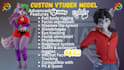 do custom furry vtuber model, anime vrc avatar, nsfw vrchat avatar commission