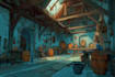 make a stylized environment illustration background art