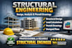 provide structural engineering design, analysis, and stamped drawings for permit