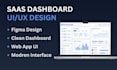 design modern saas dashboard UI UX in figma