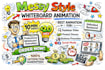 create messy style doodle whiteboard animation video