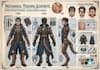 draw anthro ref sheet furry reference sheet anime ref sheet fursona ref sheet