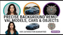 do professional background removal or data entry in 2 hours