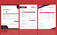 design invoice template in xero quickbook word excel pdf for businesses in 24hrs