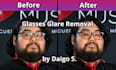 remove glasses glare or reflection from your photo