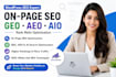 do website onpage seo geo aeo aio for wordpress website with rank math