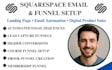 setup squarespace email campaign sequence digital product funnel landing page