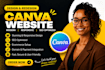 create a responsive canva website design in 24 hours