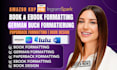 do german ebook formatting for amazon KDP, paperback formatting, book design