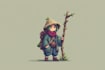 create a pixel art character sprite